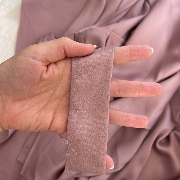 COPY - Michael Costello x Revolve Mauve Wrap Robe - Picture 8 of 8